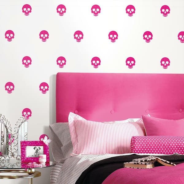 Hot Pink Wallpaper Big Flower Wallpaper Peel and Stick  Etsy