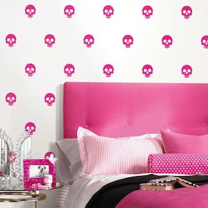 Pink Disney Cruella Glamour Skulls Peel and Stick Wallpaper (Covers 28.29 Sq. Ft)
