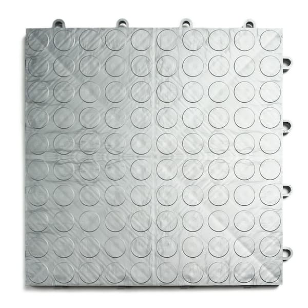 MotorDeck 12 in. x 12 in. Coin Alloy Modular Tile Garage Flooring (24-Pack)