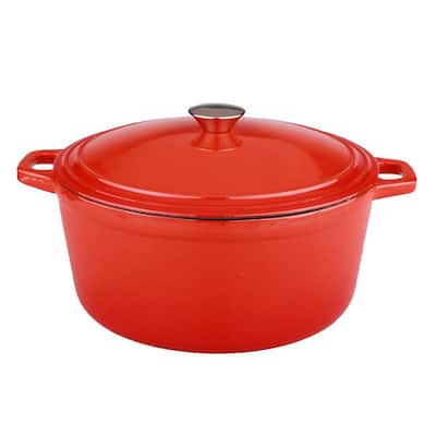 Crock-Pot Denhoff Ribbed 8.5 in. Rectangular Stoneware Nonstick Casserole  Dish in Red with Lid 985100818M - The Home Depot