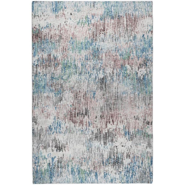 Dream Shag Premium Machine Washable Abstract ADS66 Multi 9 ft. x 12 ft. Area Rug
