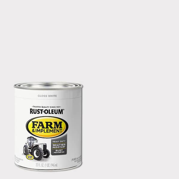 Rust-Oleum 1 qt. Farm Equipment Gloss White Enamel Paint (2-Pack)