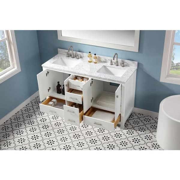 SUPREME WOOD Monet 60in.W X22in.DX35.4 in.H Bathroom Vanity in