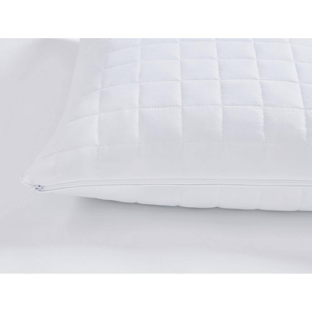 Supreme White Memory Foam Bed Pillow with Zipper Closure