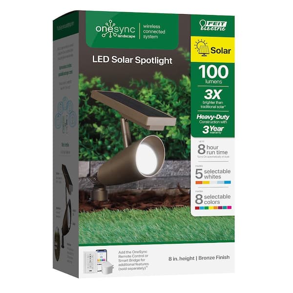 Feit Electric OneSync Landscape 100 Lumens Bronze Solar