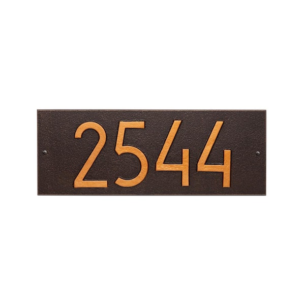 Whitehall Products Mid-Century Modern Rectangle Plaque, Standard Wall 1-Line