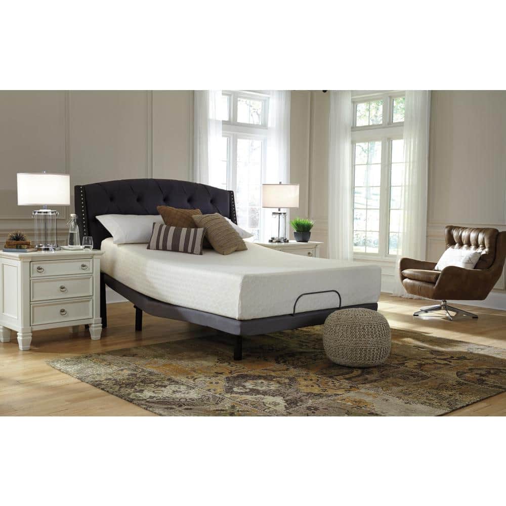 Contemporary White Twin Memory Foam Mattress 12-Inch