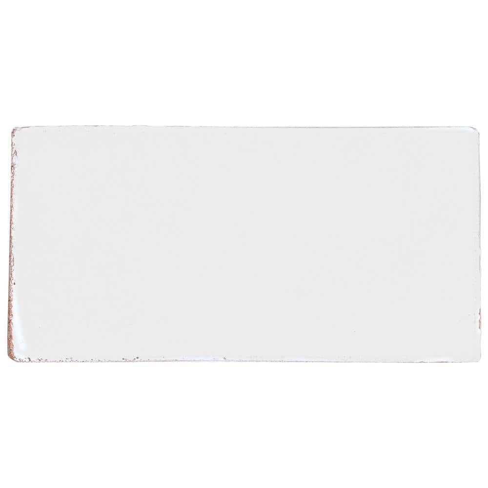 Orion White 3.93 in. x 0.39 in. Glazed Terracotta Subway Wall Tile Sample price history on PriceWatchPro