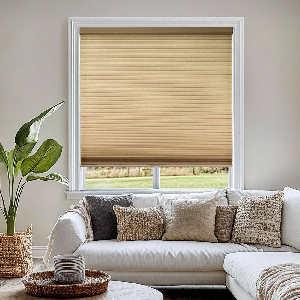 Cut-to-Size Morning Croissant Privacy Light Filtering Cordless Polyester Cellular Shades 18.75 in. W x 48 in. L price history on PriceWatchPro
