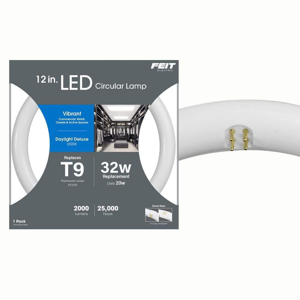 Feit Electric 20-Watt 12 in. T9 G10q Type A Plug and Play Linear