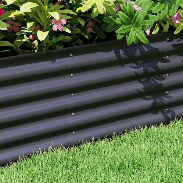 Outsunny 94.5 in. x 23.5 in. x 16.5 in., Galvanized Steel Raised
