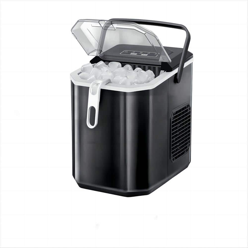COWSAR 26 lbs. Portable Countertop Bullet Ice Maker in Black ZDBZ5822G