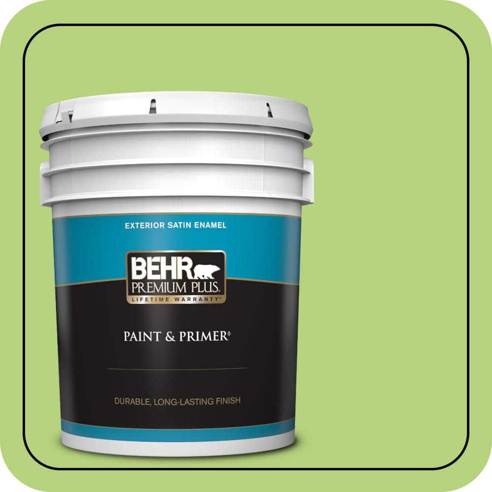 5 gal. #420B-4 Tart Apple Satin Enamel Exterior Paint & Primer price history on PriceWatchPro