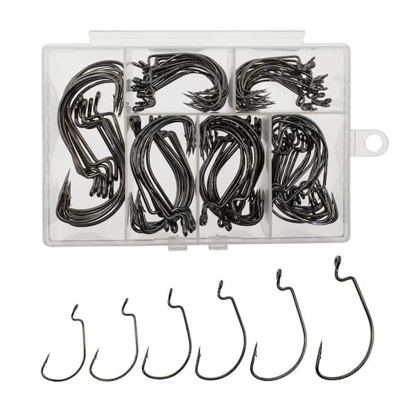 bulk bass fishing hooks Freshwater Saltwater Fish Hooks Set Worm Catfish Hooks Fish Gear Equipment Supplies(400 PCS) : Sports & Outdoors to a reliable Bulk Fishing Hooks Kit: 150