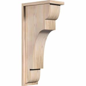 7-1/2 in. x 14 in. x 30 in. New Brighton Smooth Douglas Fir Corbel with Backplate