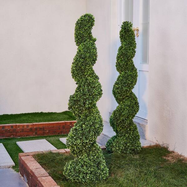 新品未開封　Brunt ガスホースライン 50cm OD オリーブカラー DR.Planzen 4 ft. Artificial Boxwood Spiral Topiary Trees Faux