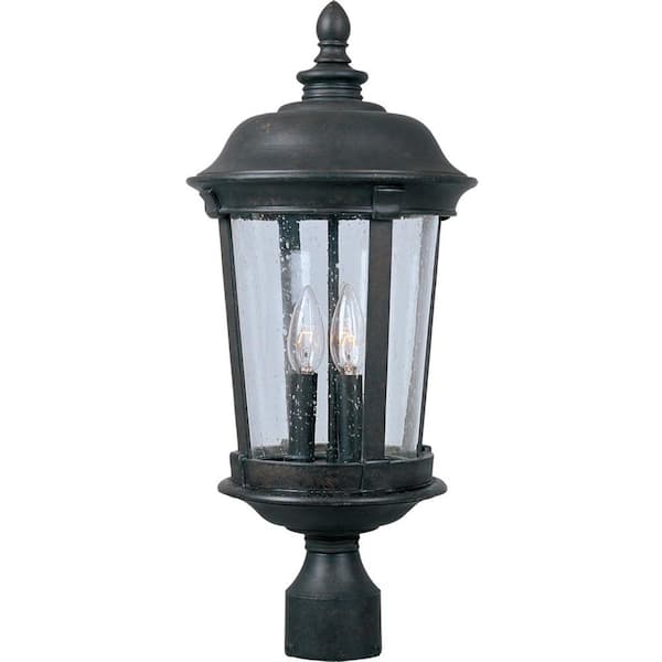 Maxim Lighting Dover DC 3-Light Bronze Outdoor Pole/Post Mount