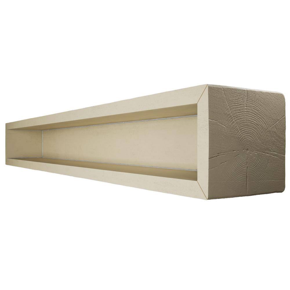 Champagne Mist Faux Wood Ceiling Beam, 8' L x 8" W x 4" H