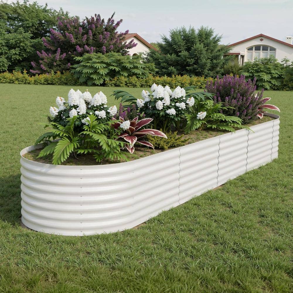 8x2x2 ft Beige Galvanized Raised Bed, Open Base, Rust-Resistant, for Indoor/Outdoor Veggies/Herbs/Flowers price history on PriceWatchPro