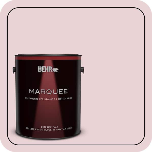 BEHR MARQUEE 1 gal. #S130-1 Beloved Pink Flat Exterior Paint & Primer