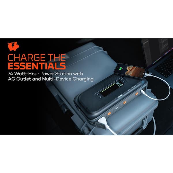 NEBO Assist Air 2500 Amps Jump Starter with Power Bank, Emergency
