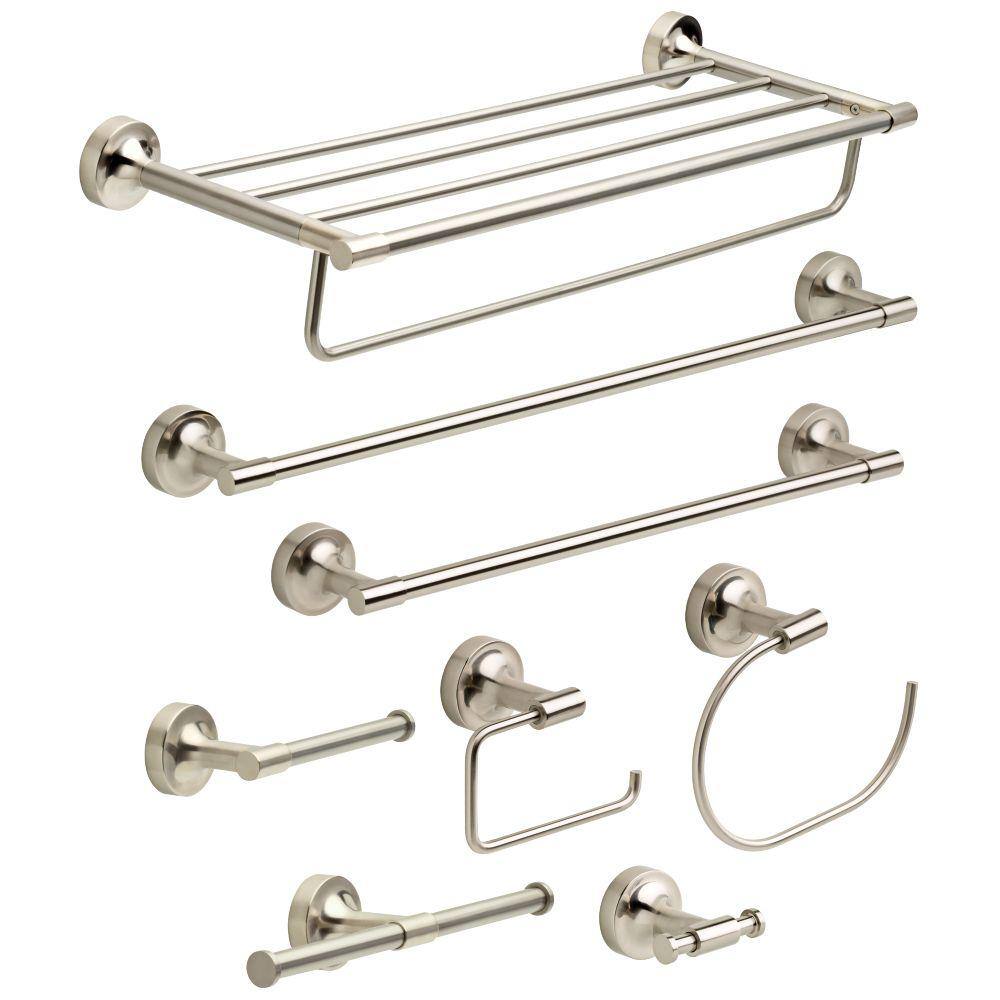 Voisin Brushed Nickel Wall Mounted Towel Ring
