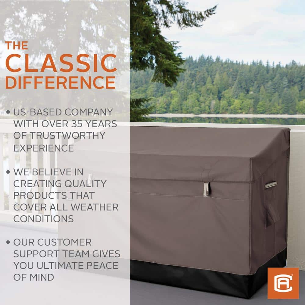 Taupe and Black 162 Gallon Weatherproof Plastic Deck Box
