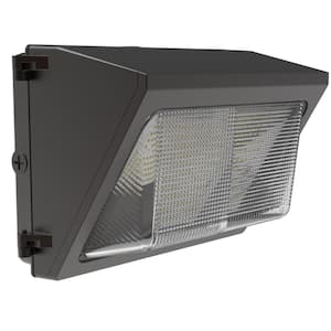 1050-Watt Integrated LED Bronze Outdoor Security Commercial Wall Pack Light, 15600 Lumens 5000K