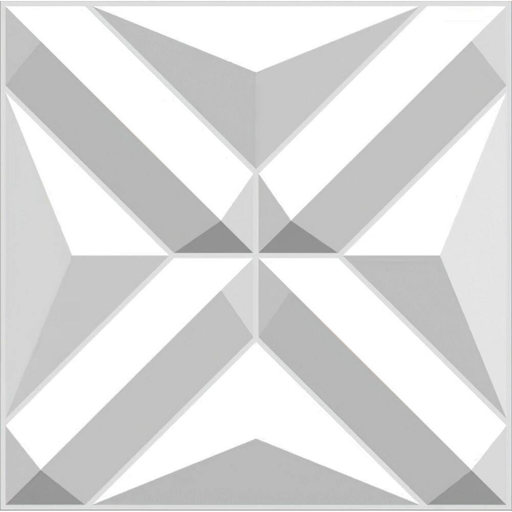Falkirk Ross 2/25 in. x 19.7 in. x 19.7 in. White PVC Shape 3D Decorative Wall Panel 5-Pack price history on PriceWatchPro