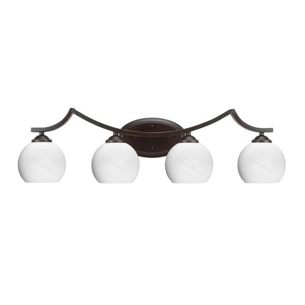 Unbranded Cleveland 8 in. 1-Light Dark Granite Vanity Light