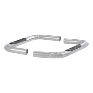 3-Inch Round Polished Stainless Steel Nerf Bars, No-Drill, Select Chevrolet, GMC Blazer K5