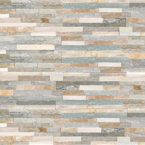MSI Malibu Honey Ledger Panel 6 in. x 24 in. Natural Quartzite Wall Tile (8 sq. ft./Case)