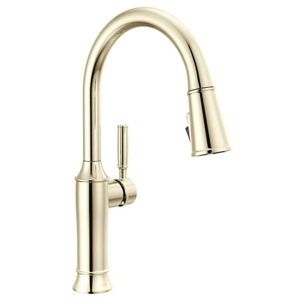 Renaldi Single Handle Pull Down Sprayer Kitchen Faucet in Lumicoat Polished Nickel