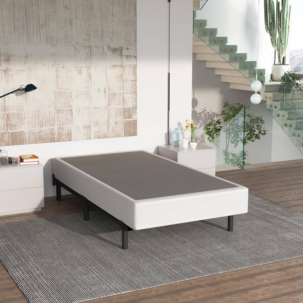 HOMZENE 6 in. Twin Xl Size Metal Box Spring with Fabric Cover, Stable ...