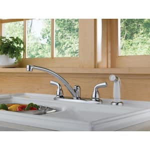 Foundations 2-Handle Standard Kitchen Faucet in Chrome