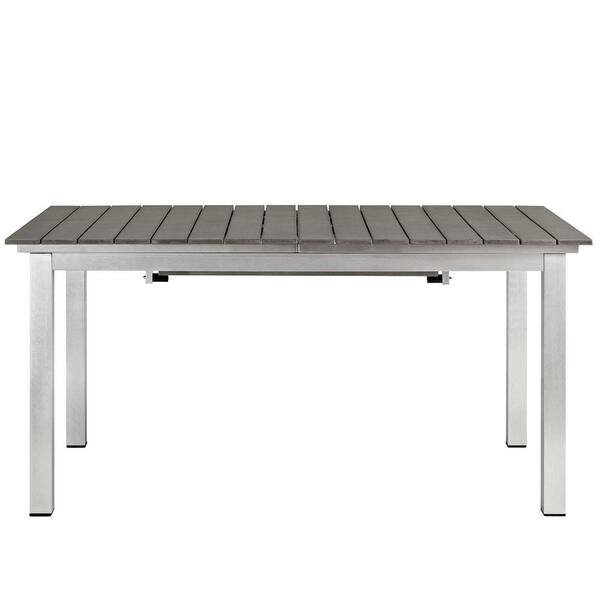 modway shore outdoor patio dining table