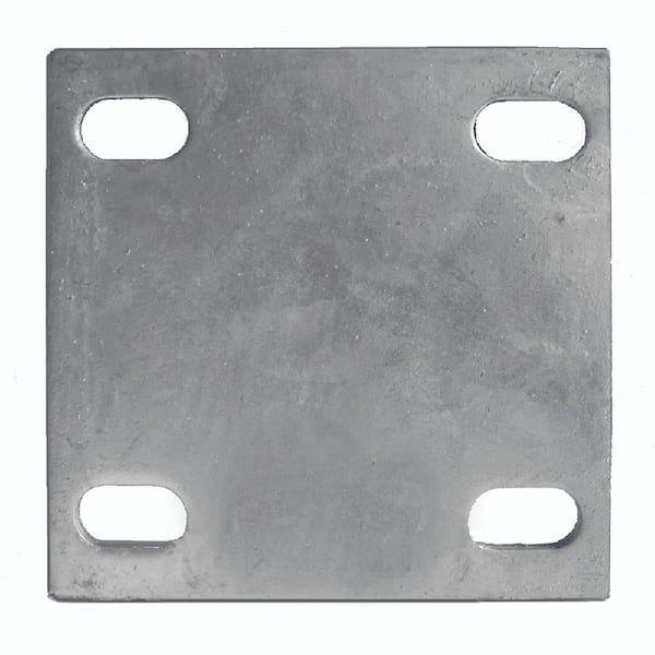 Multinautic 5 in. W x 5 in. H, 1/4 in. Thick Hot-Dip Galvanized Steel Back Plate (4-Pack)