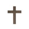 BarnwoodUSA Rustic Christian 15 in. x 12 in. Smoky Black Reclaimed Old Wooden Cross