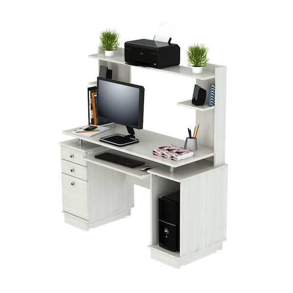 Inval Laura 50 W Standard Computer Desk Washed Oak - Office Depot
