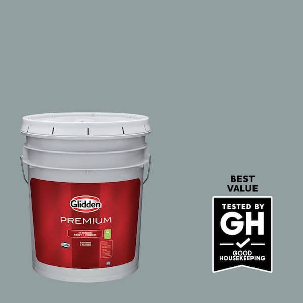 Glidden Premium 5 gal. #PPG1036-4 After The Storm Satin Interior Latex Paint