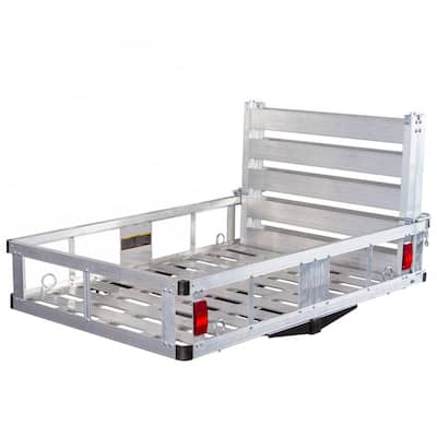 500 lbs. Aluminum Basket Hitch Cargo Carrier and Ramp