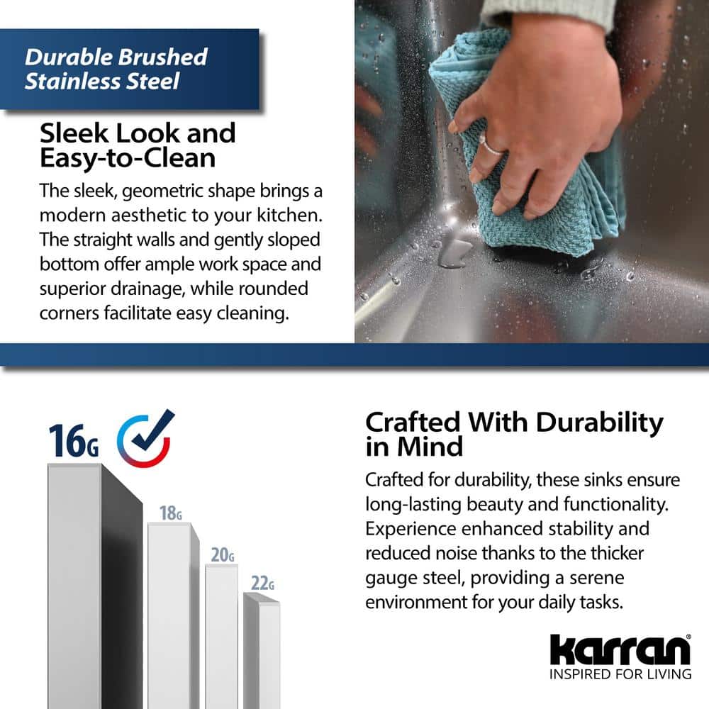 Elite 30'' Single Bowl Stainless Steel Farmhouse Sink