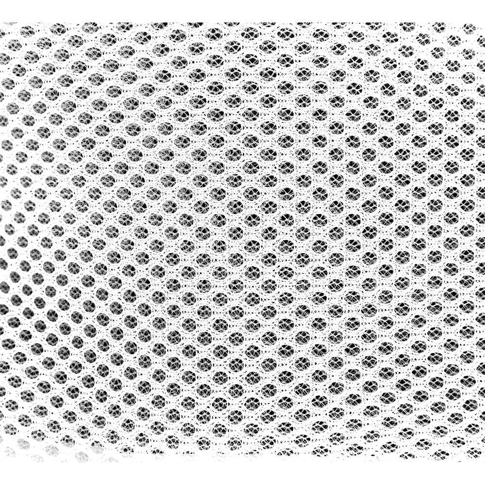 White Polyester Mesh Bra Wash Bag, 6.25" x 6.25" x 4"