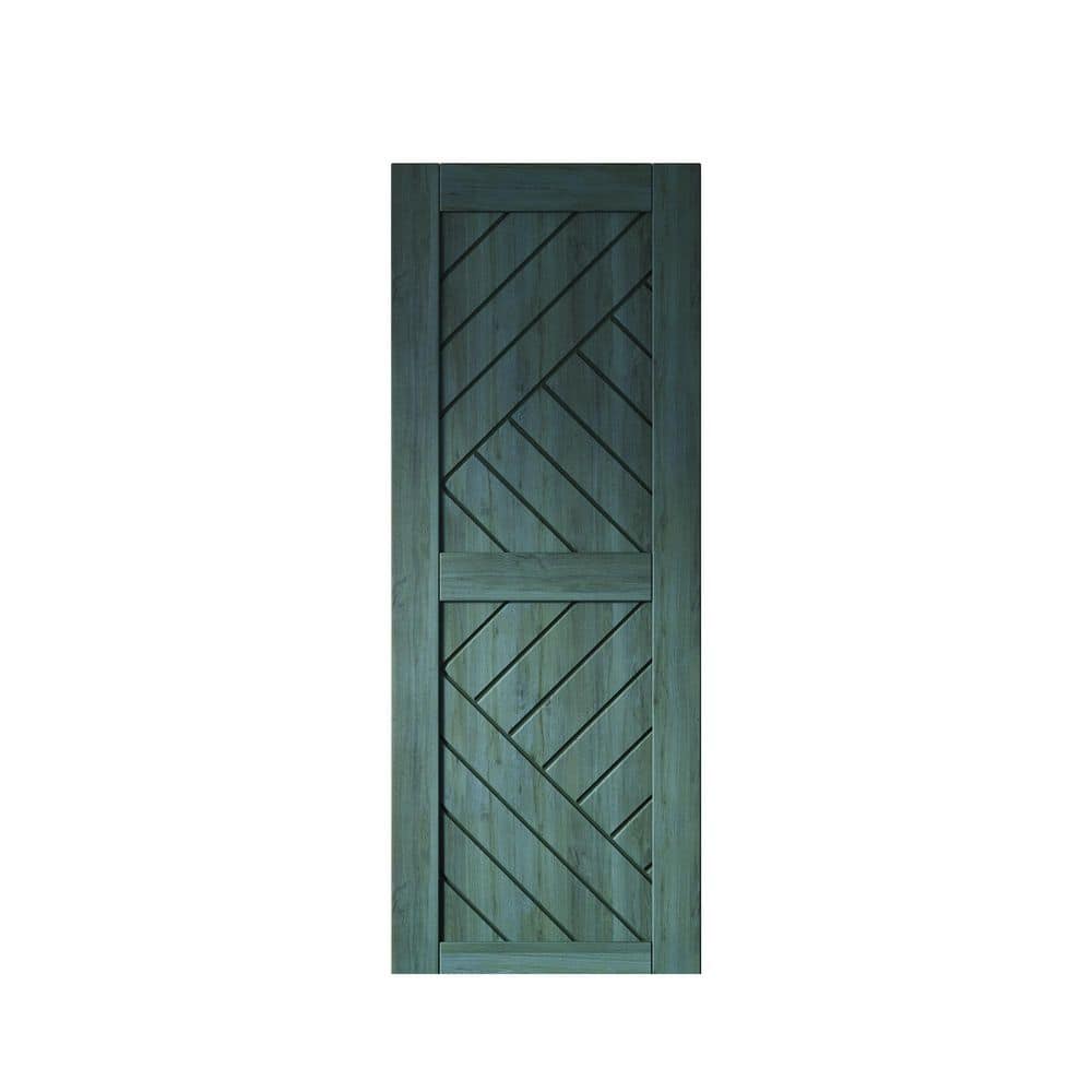 HT 26 in. x 84 in. C-Panel Solid Core Royal Pine Geometric Design Pine Wood Interior Sliding Barn Door Slab price history on PriceWatchPro