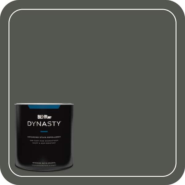 BEHR DYNASTY 1 qt. #ECC-47-3 Twilight Forest Satin Enamel Interior Stain-Blocking Paint & Primer