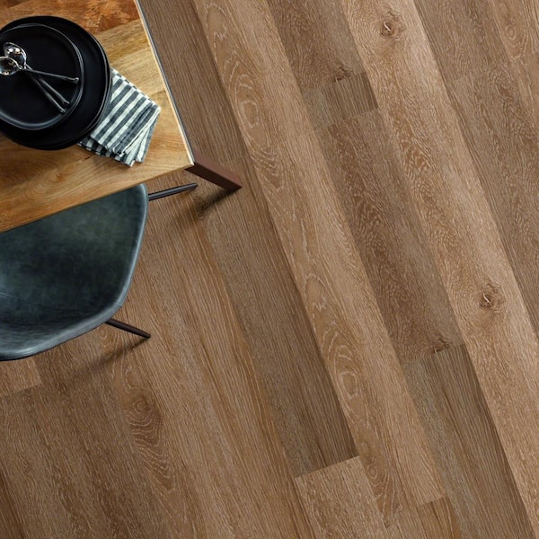 Inspiration Mimosa 12 MIL x 6 in. W x 48 in. L Adhesive Waterproof Luxury Vinyl Plank Flooring (53.93 sqft/case)