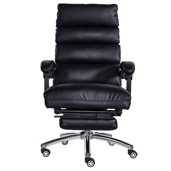 Unbranded Black PU leather High Back Adjustable Exectuive Chair with Arms