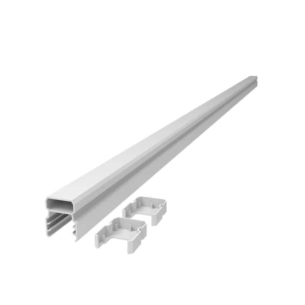 RDI Avalon 6 ft. Powder Coated Aluminum Tristan Top Rail White