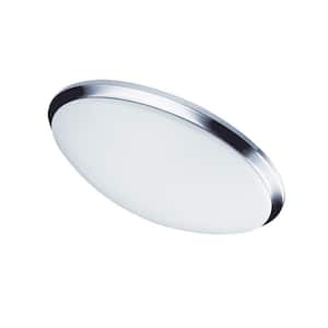 LED 3 in. 1-Light Polished Chrome LED Flush Mount