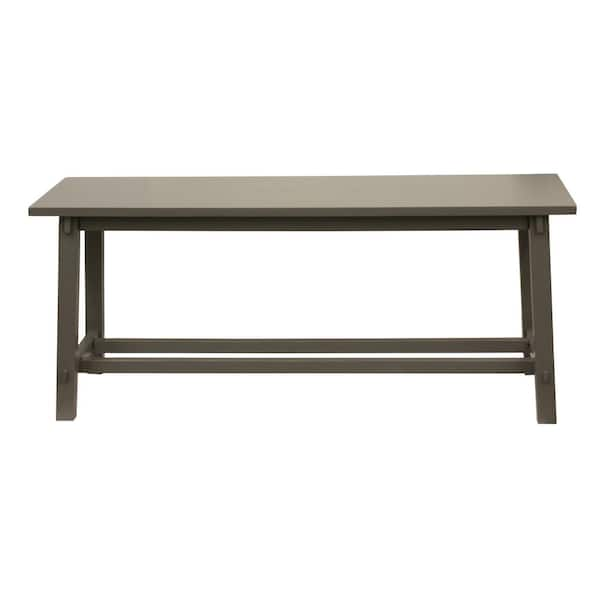 Decor Therapy Kyoto Eased Edge Gray Bench